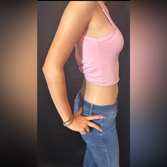 PrettyLittleThing top, pink women’s tank top size 6 - Picture 5 of 16